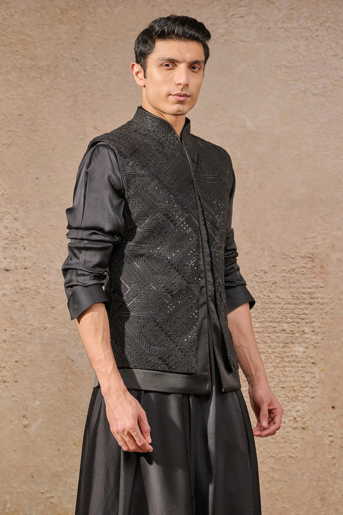 Languid Summer Abstract Gemoteric Waistcoat - Image 3