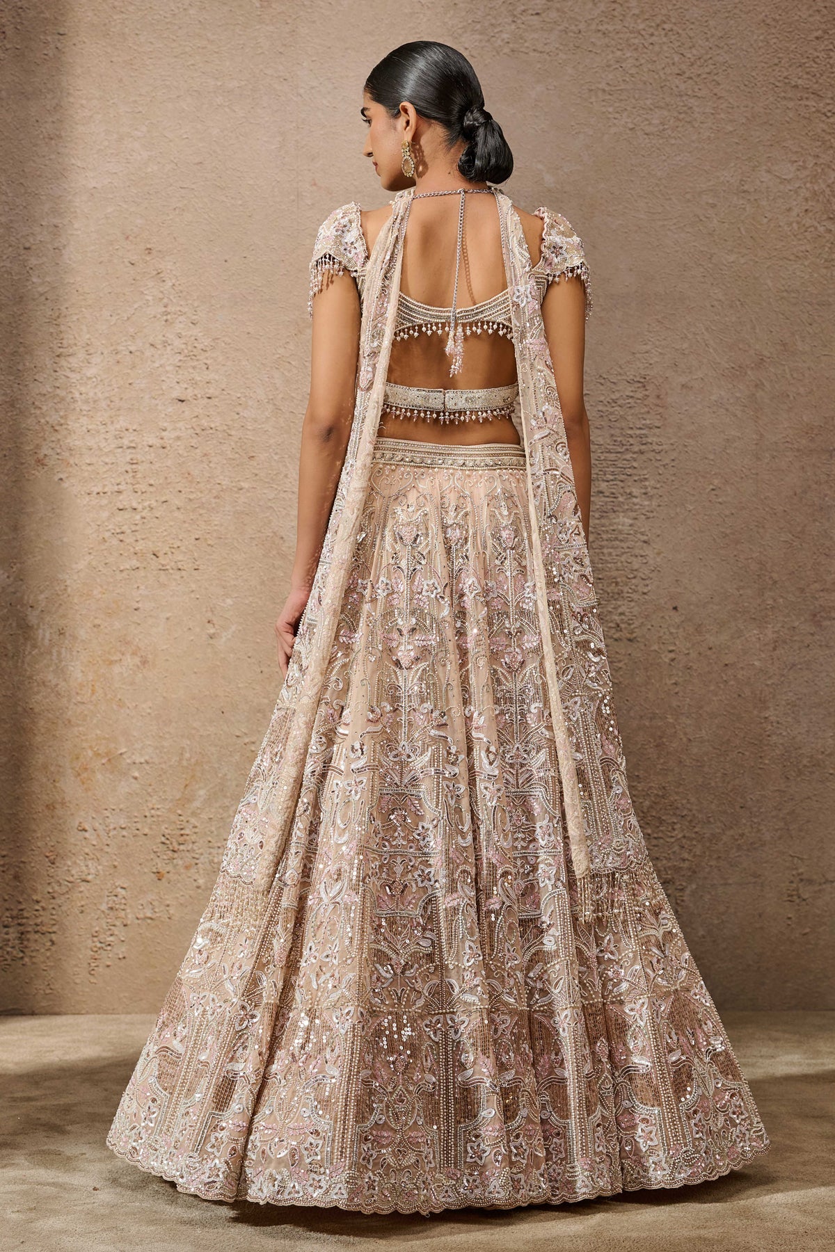 Otherworldly Art Nouveau Inspired Classic Lehenga - Image 4