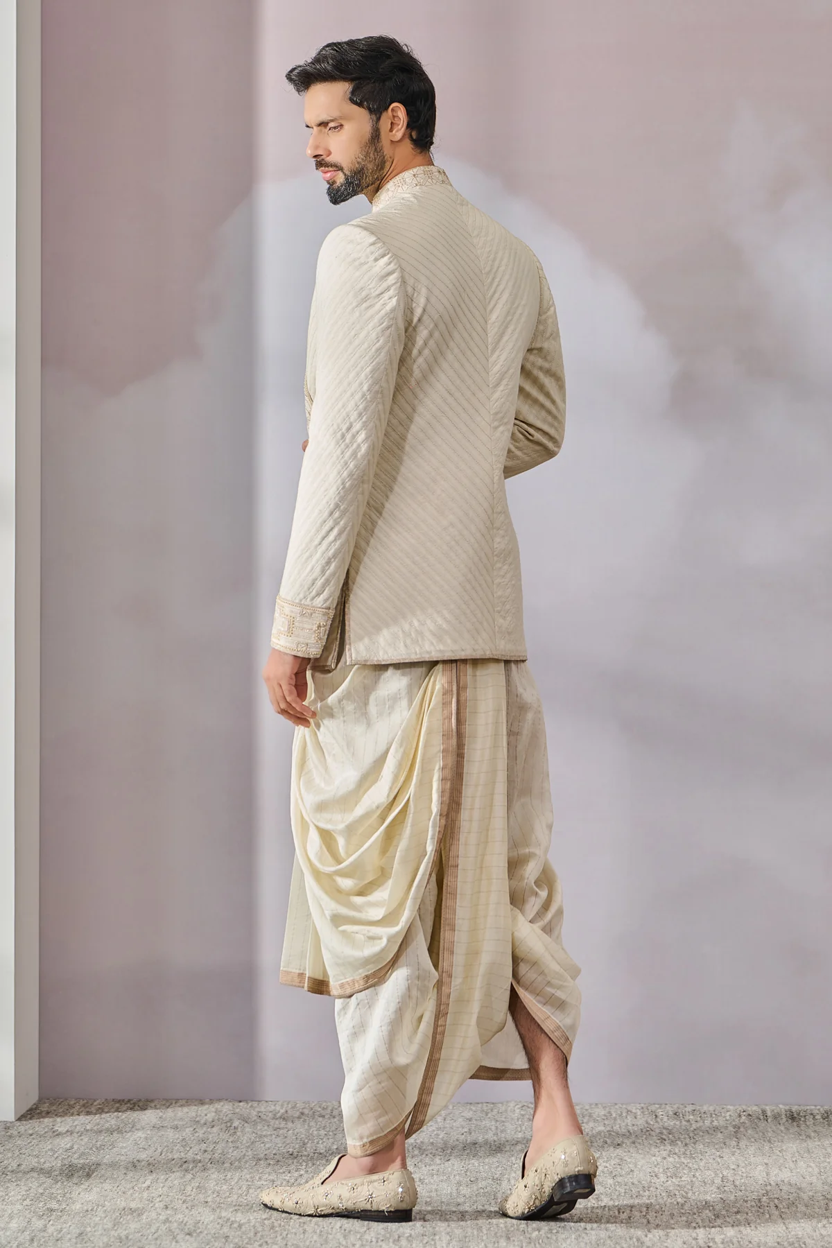 SOL Bandgala Shirt Dhoti - Image 3