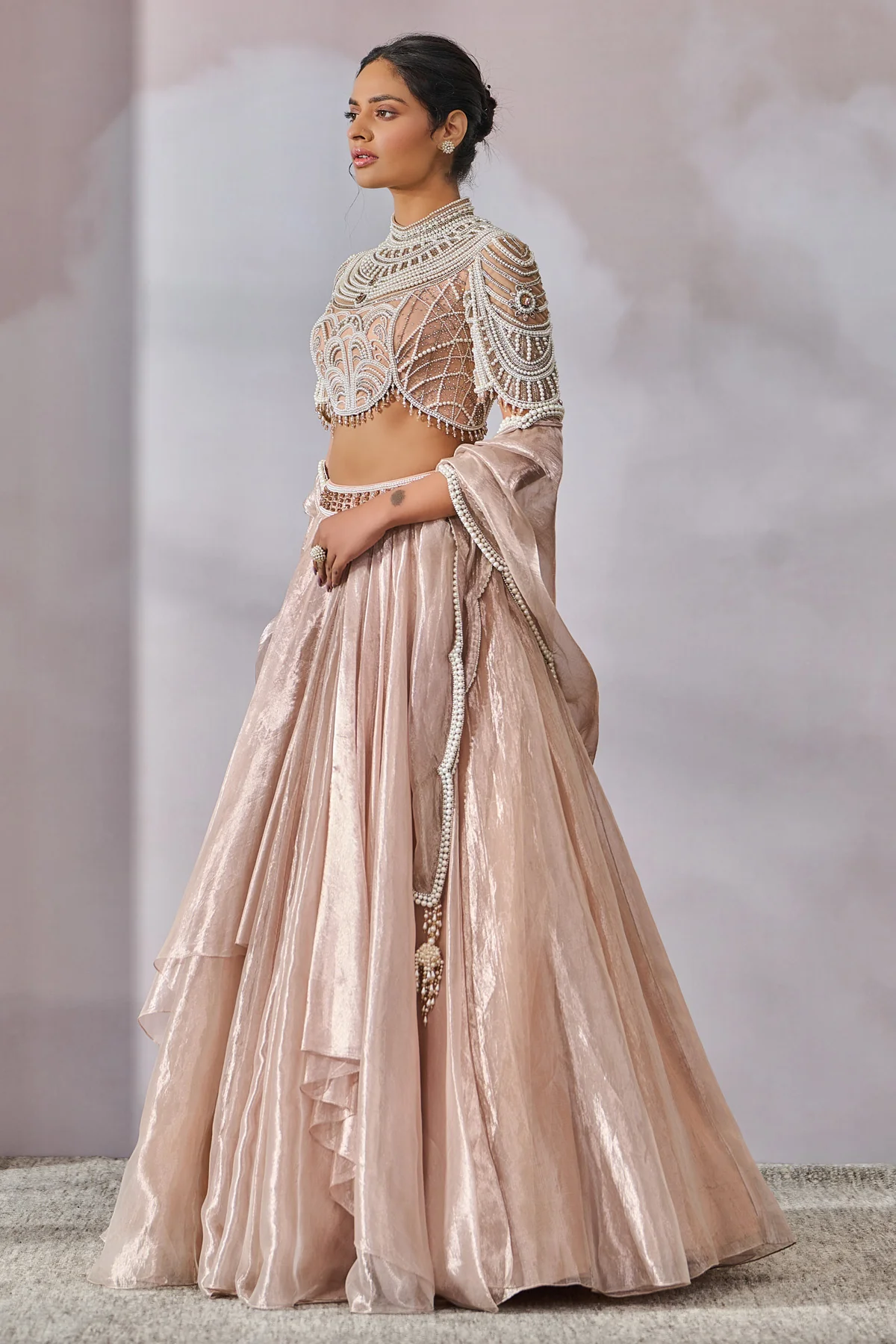 SOL Blouse Drape Lehenga - Image 2