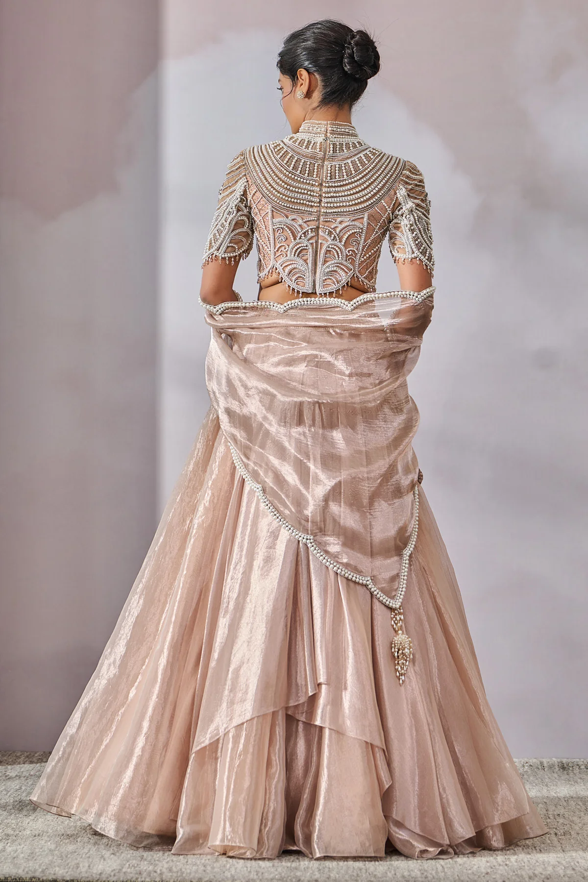 SOL Blouse Drape Lehenga - Image 4