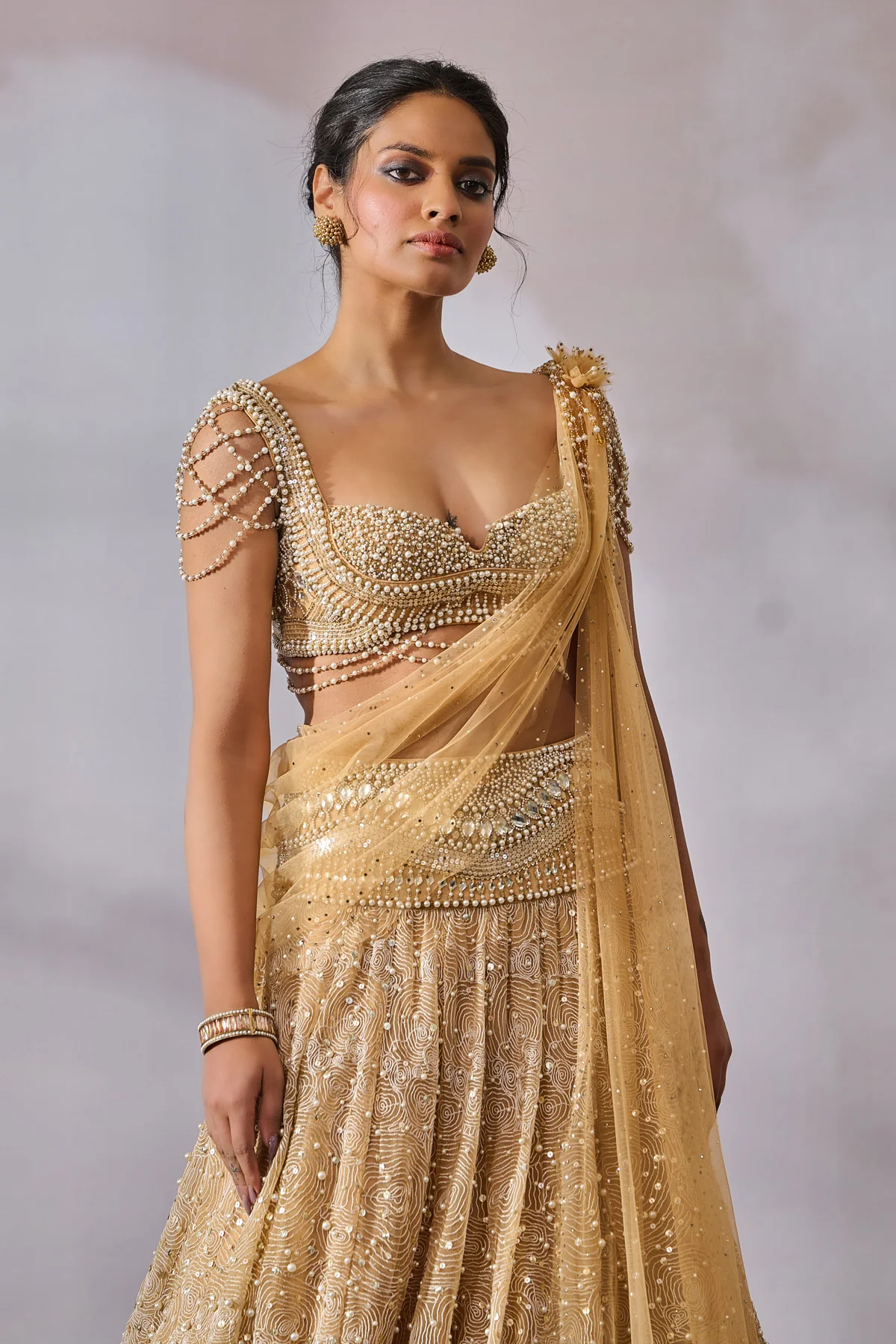SOL Blouse Drape Lehenga - Image 2