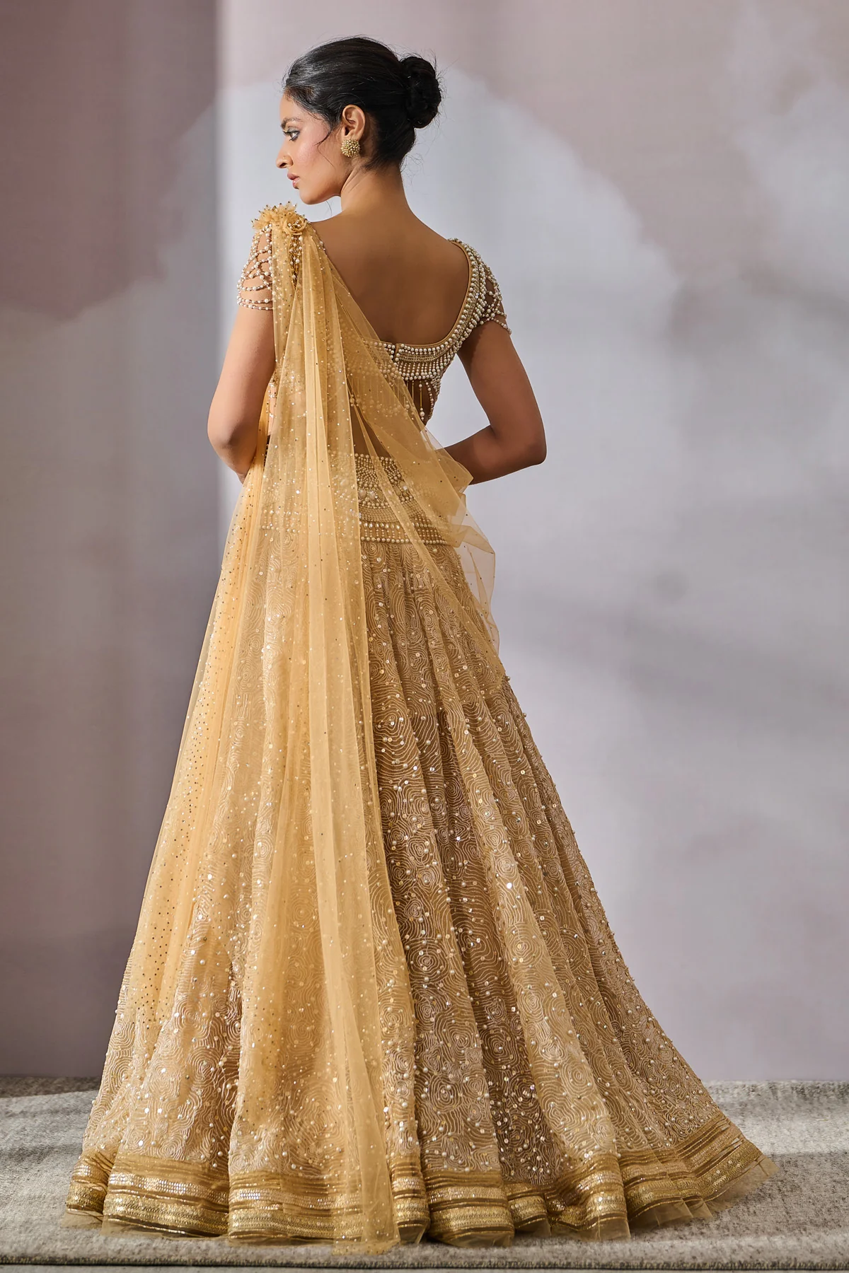 SOL Blouse Drape Lehenga - Image 4