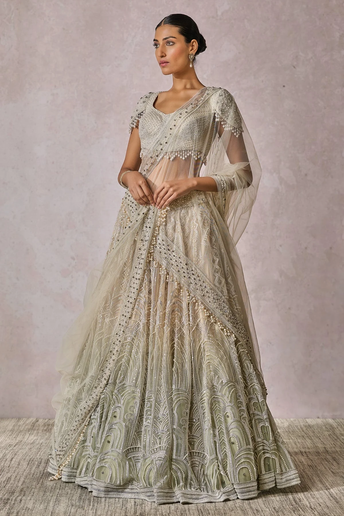 SOL Blouse, Drape, Lehenga - Image 8