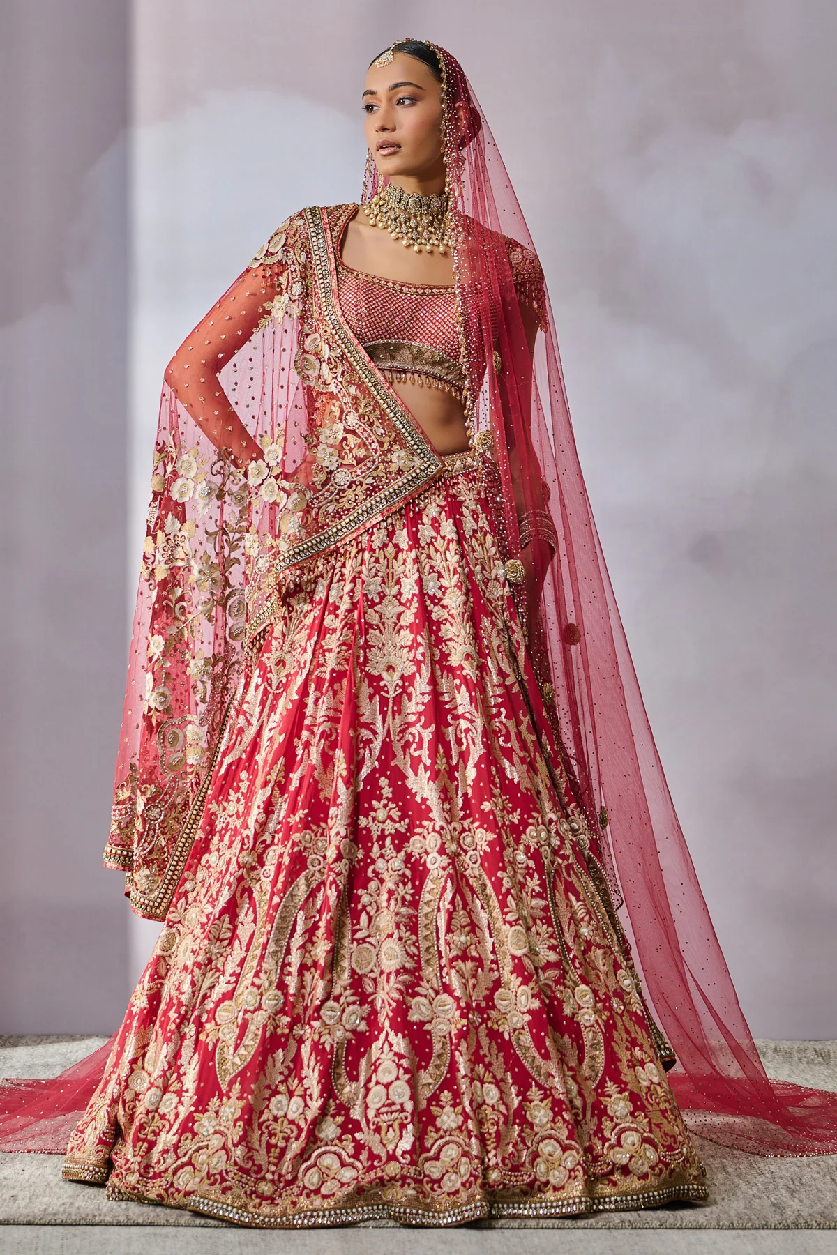 SOL Blouse Dupatta Lehenga Veil - Image 3