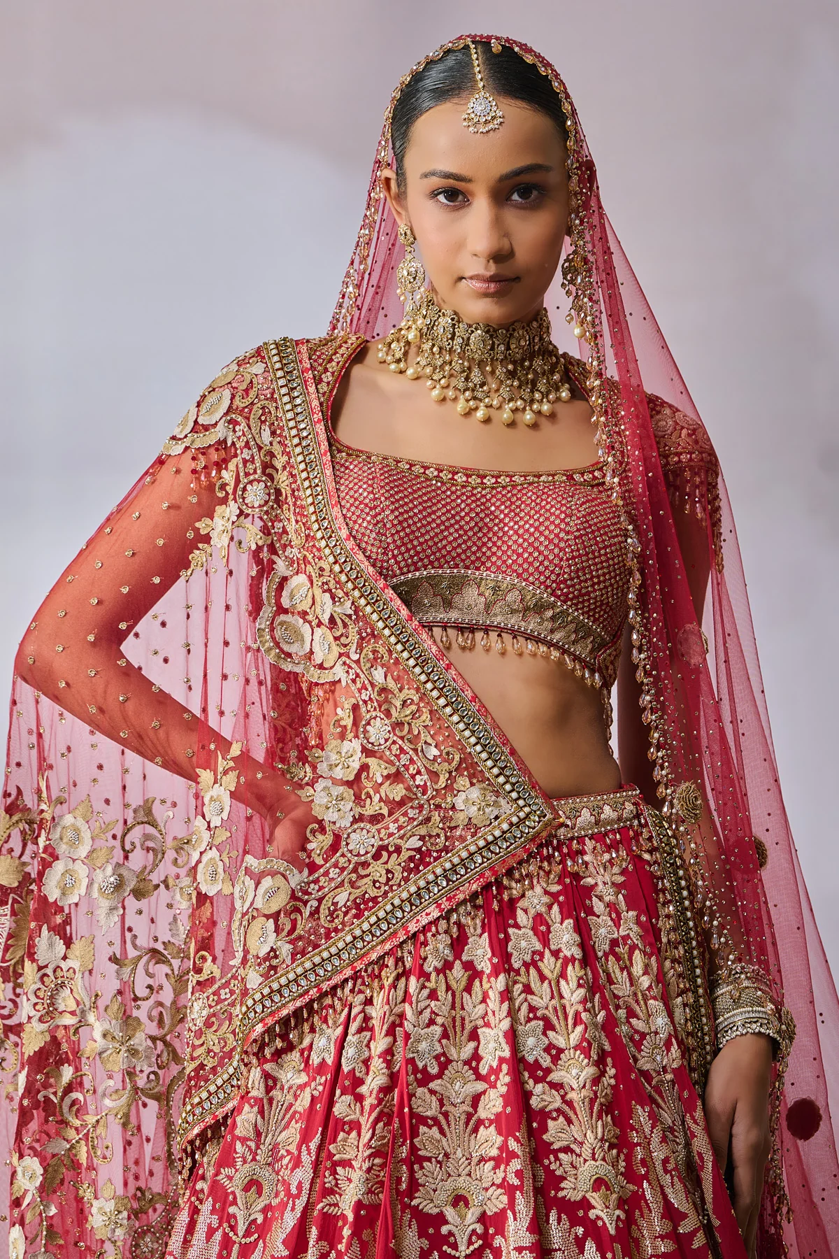 SOL Blouse Dupatta Lehenga Veil - Image 4