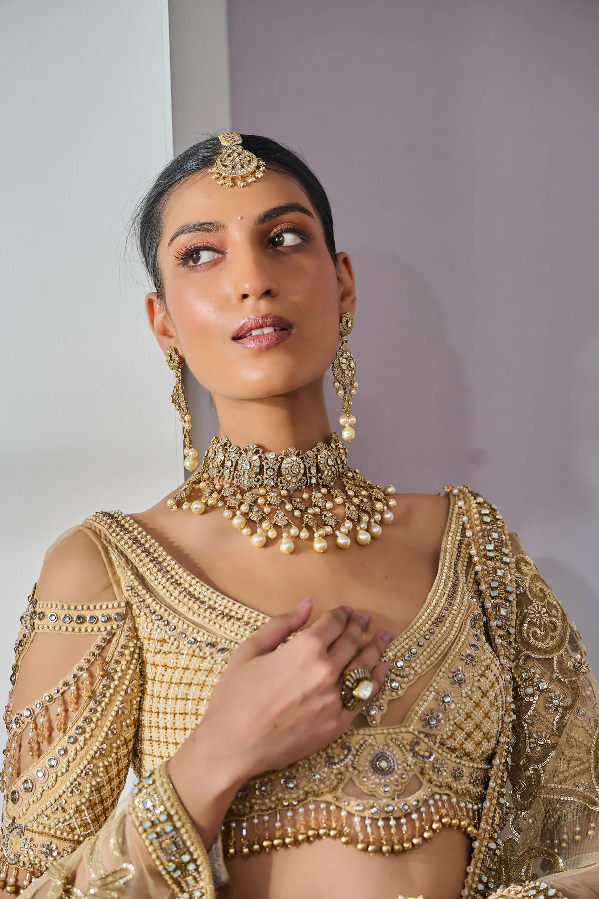 SOL Blouse Dupatta Lehenga Veil - Image 6