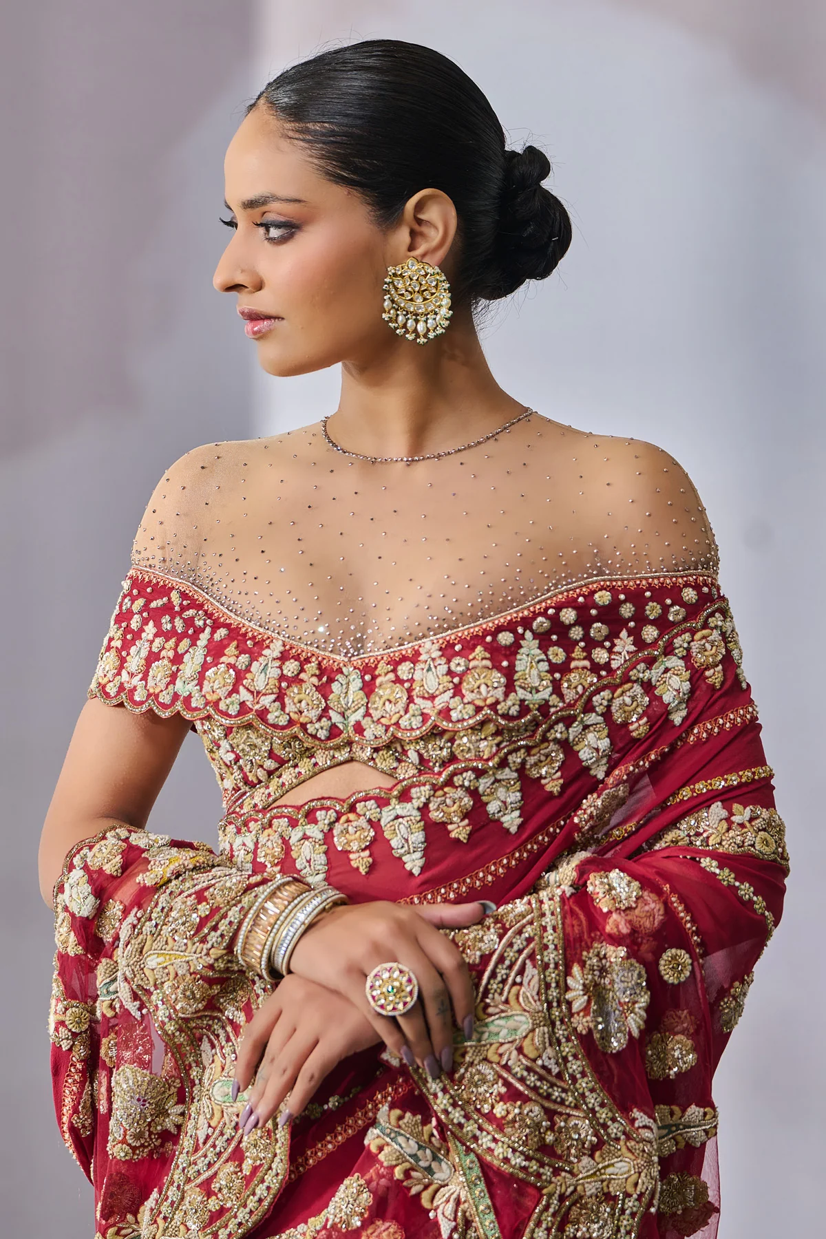 SOL Blouse Saree - Image 3