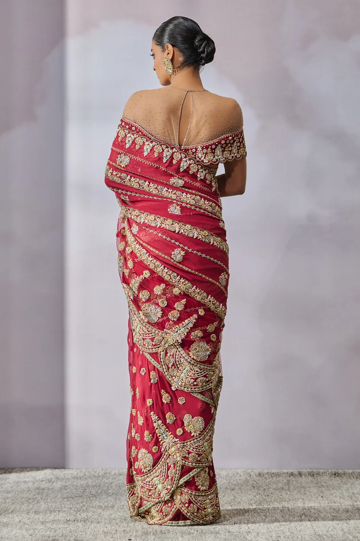 SOL Blouse Saree - Image 4