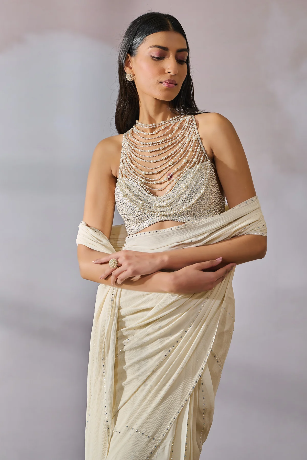 SOL Blouse Saree - Image 2