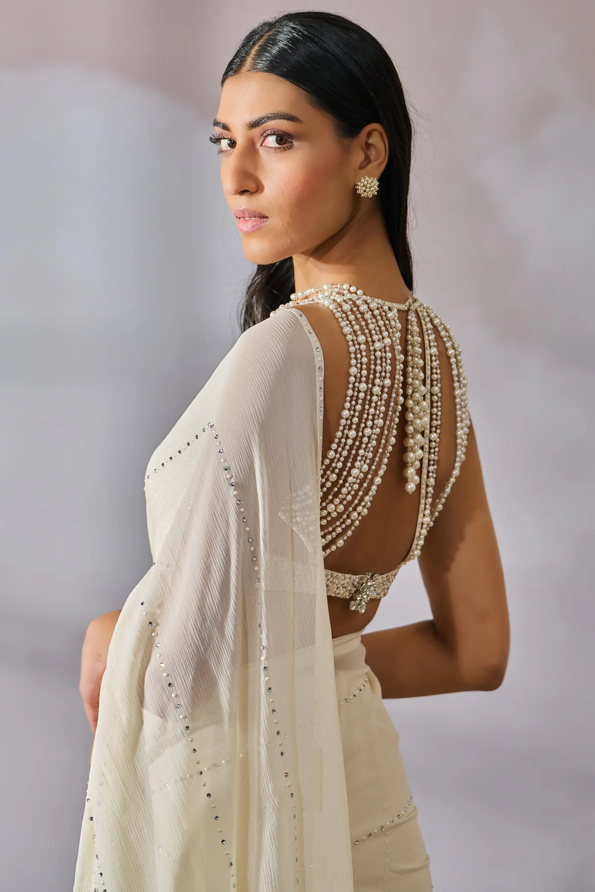 SOL Blouse Saree - Image 4