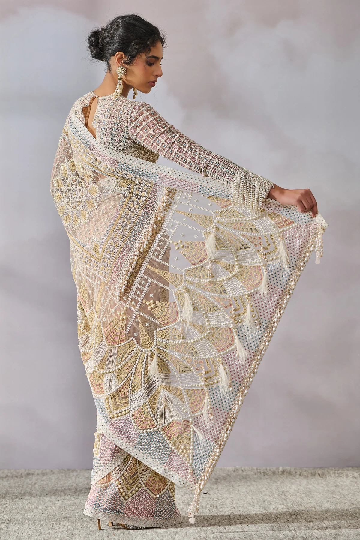 SOL Blouse Saree - Image 4