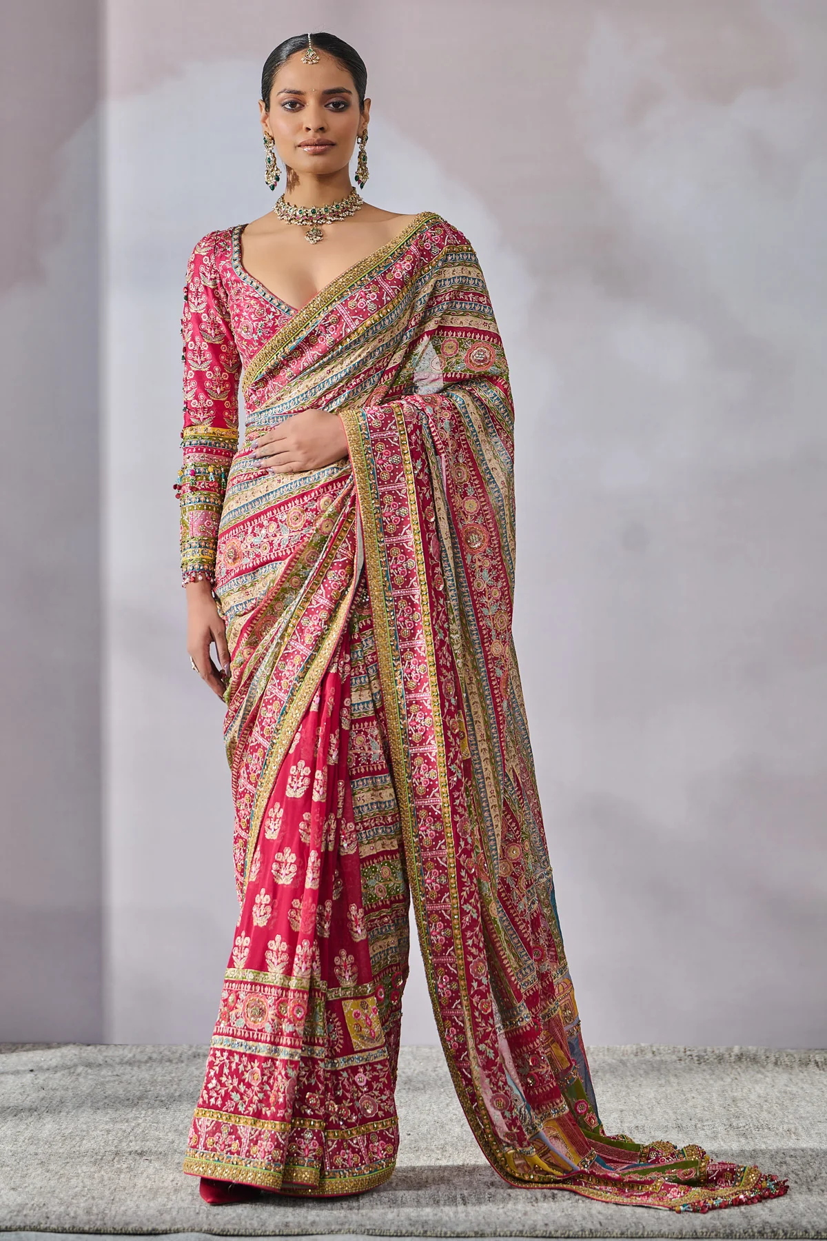 SOL Blouse Saree - Image 2
