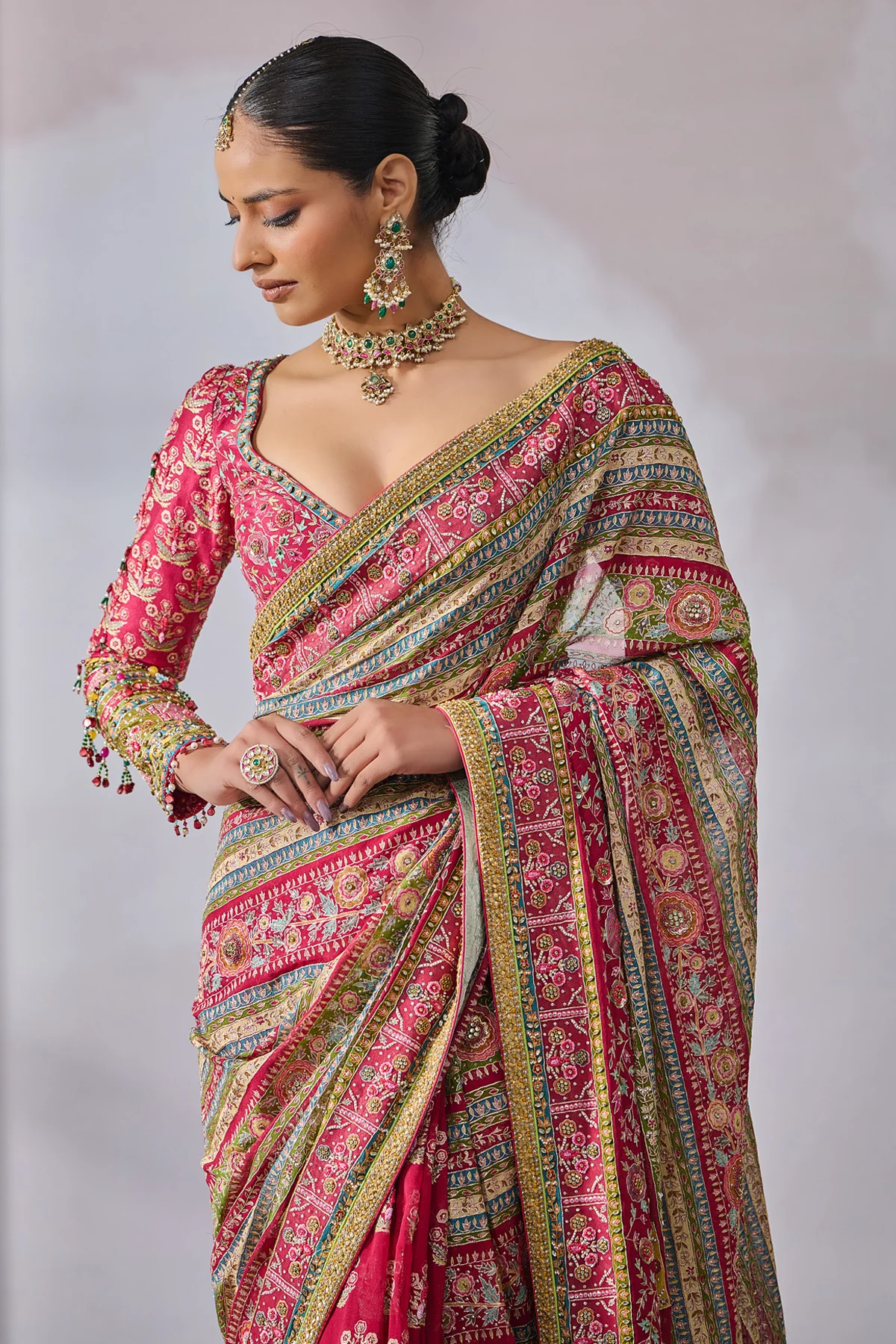 SOL Blouse Saree - Image 3