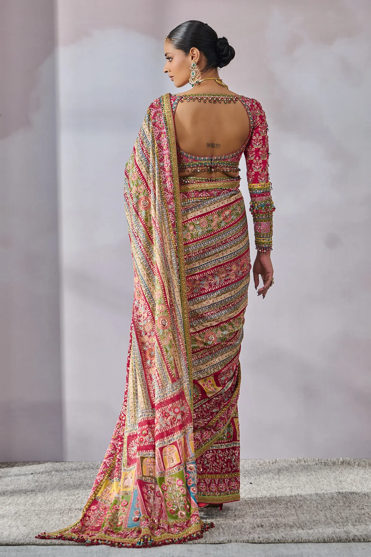 SOL Blouse Saree - Image 4