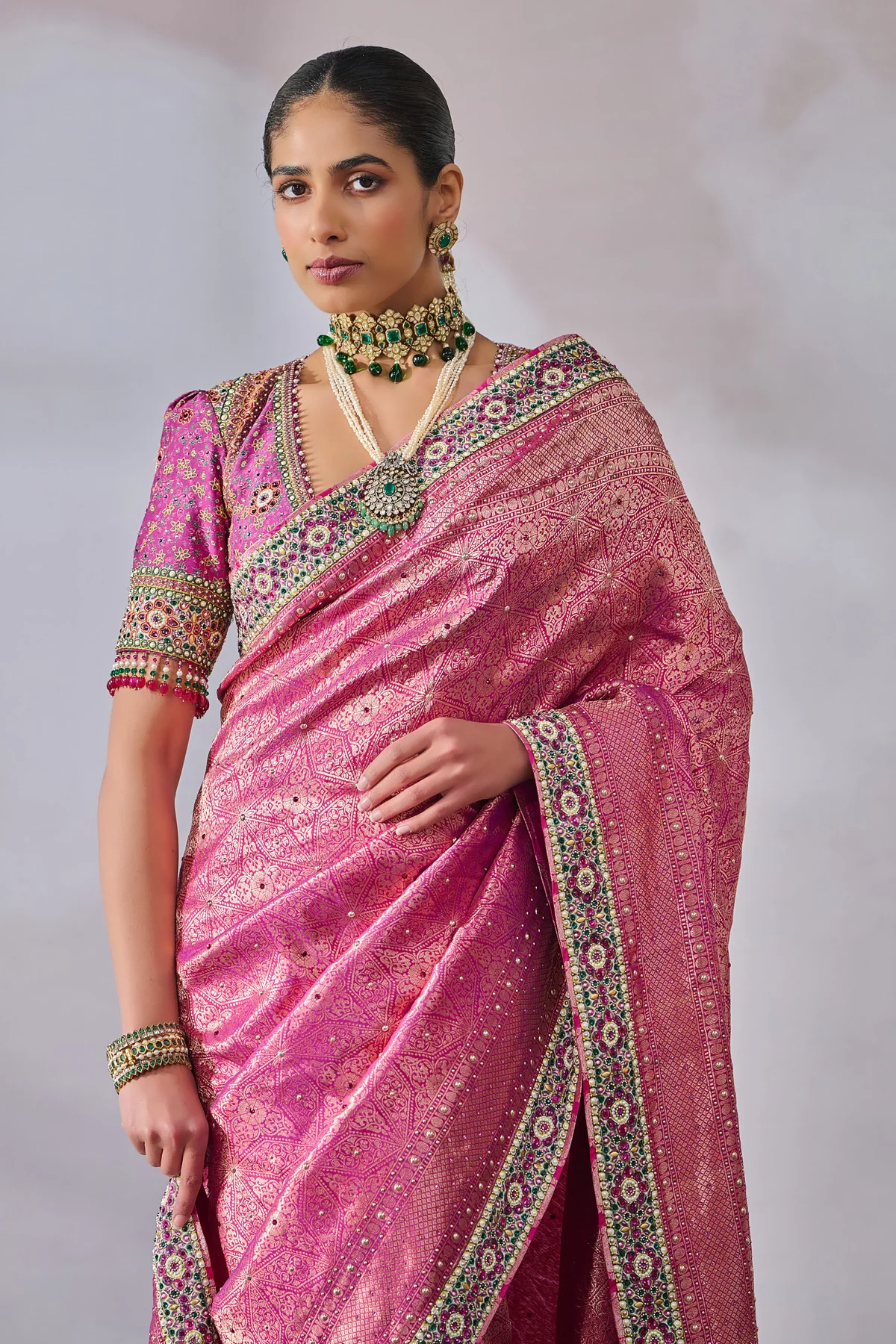 SOL Blouse Saree - Image 3