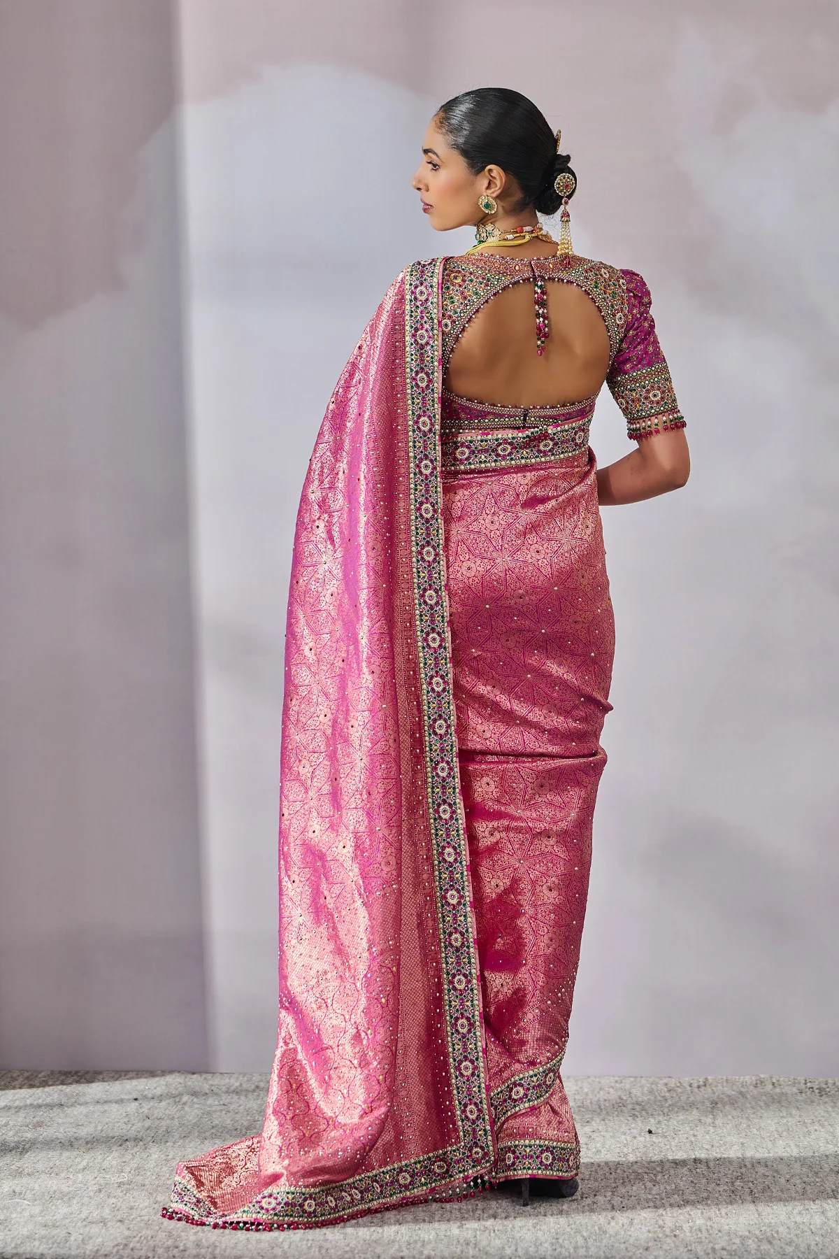 SOL Blouse Saree - Image 4