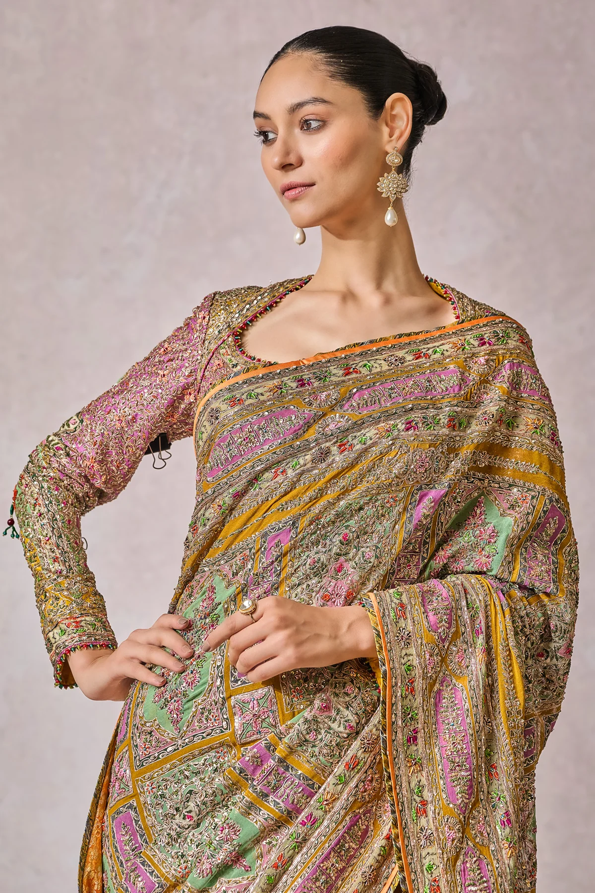 SOL Blouse Saree - Image 4