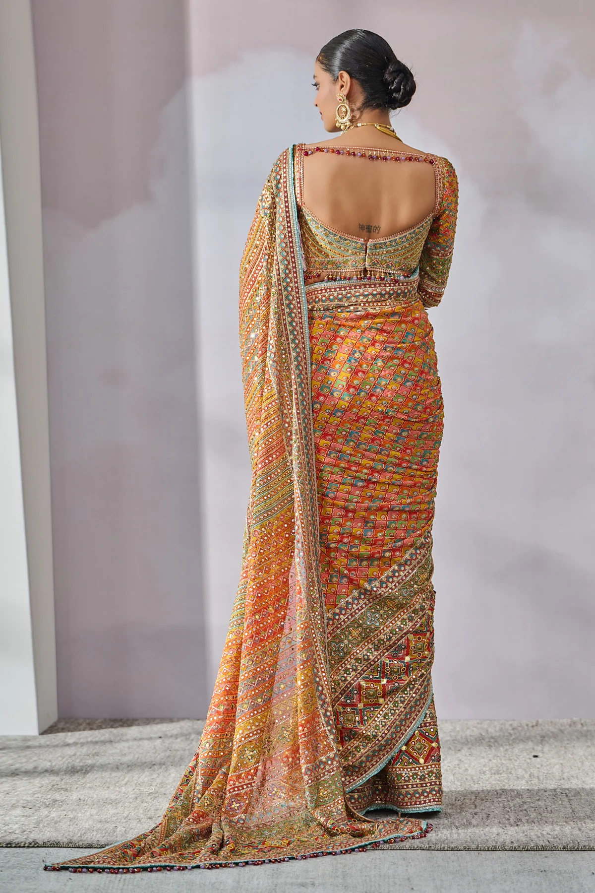 SOL Blouse Saree - Image 3