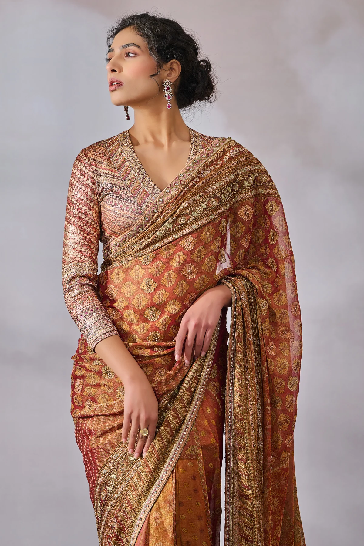 SOL Blouse Saree - Image 2