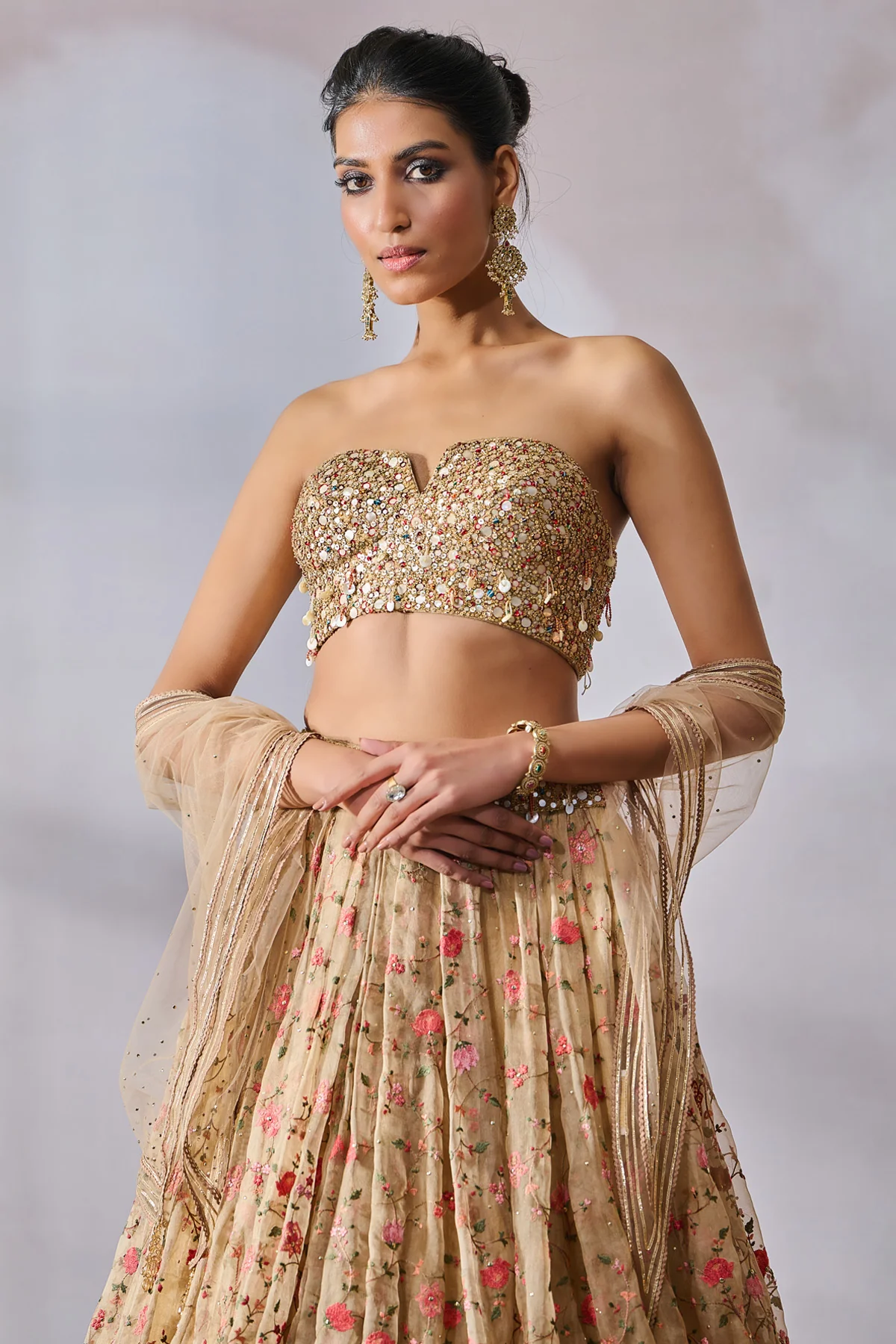 SOL Blouse Scarf Lehenga - Image 3