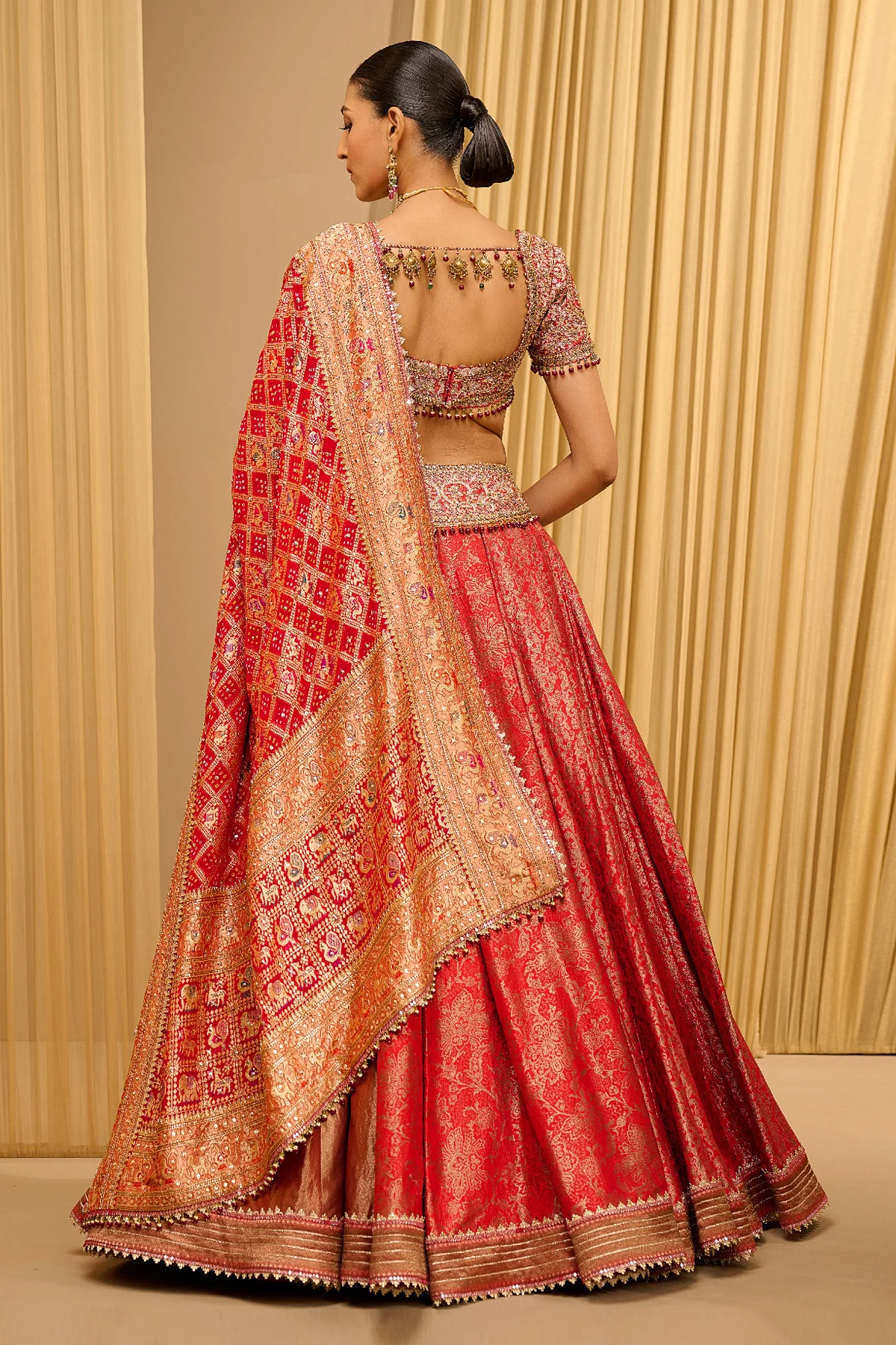 Otherworldly Brocade Embroidered Lehenga - Image 4