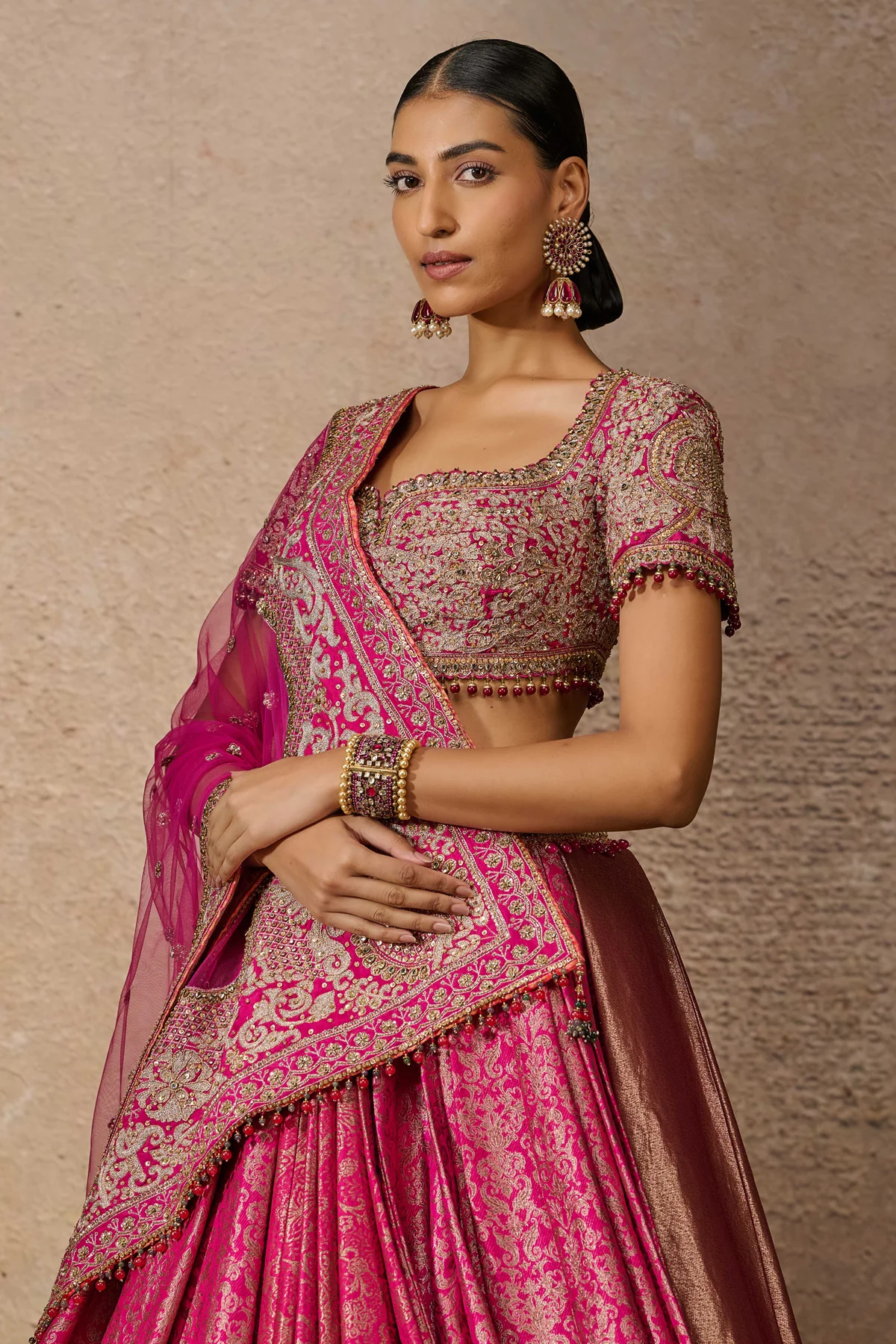 Otherworldly Brocade Embroidered Lehenga - Image 3