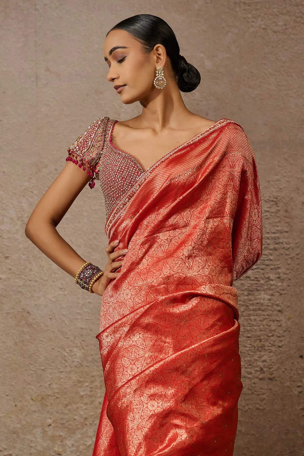 Brocade Saree Blouse Fabric - Image 3