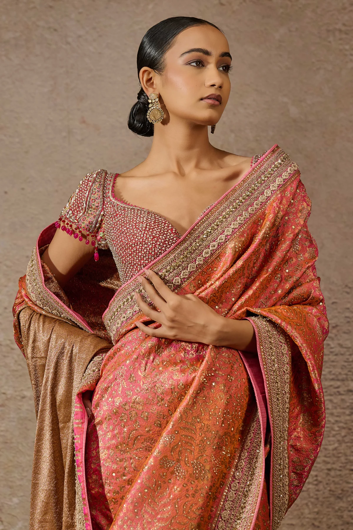 Brocade Saree Blouse Fabric - Image 4