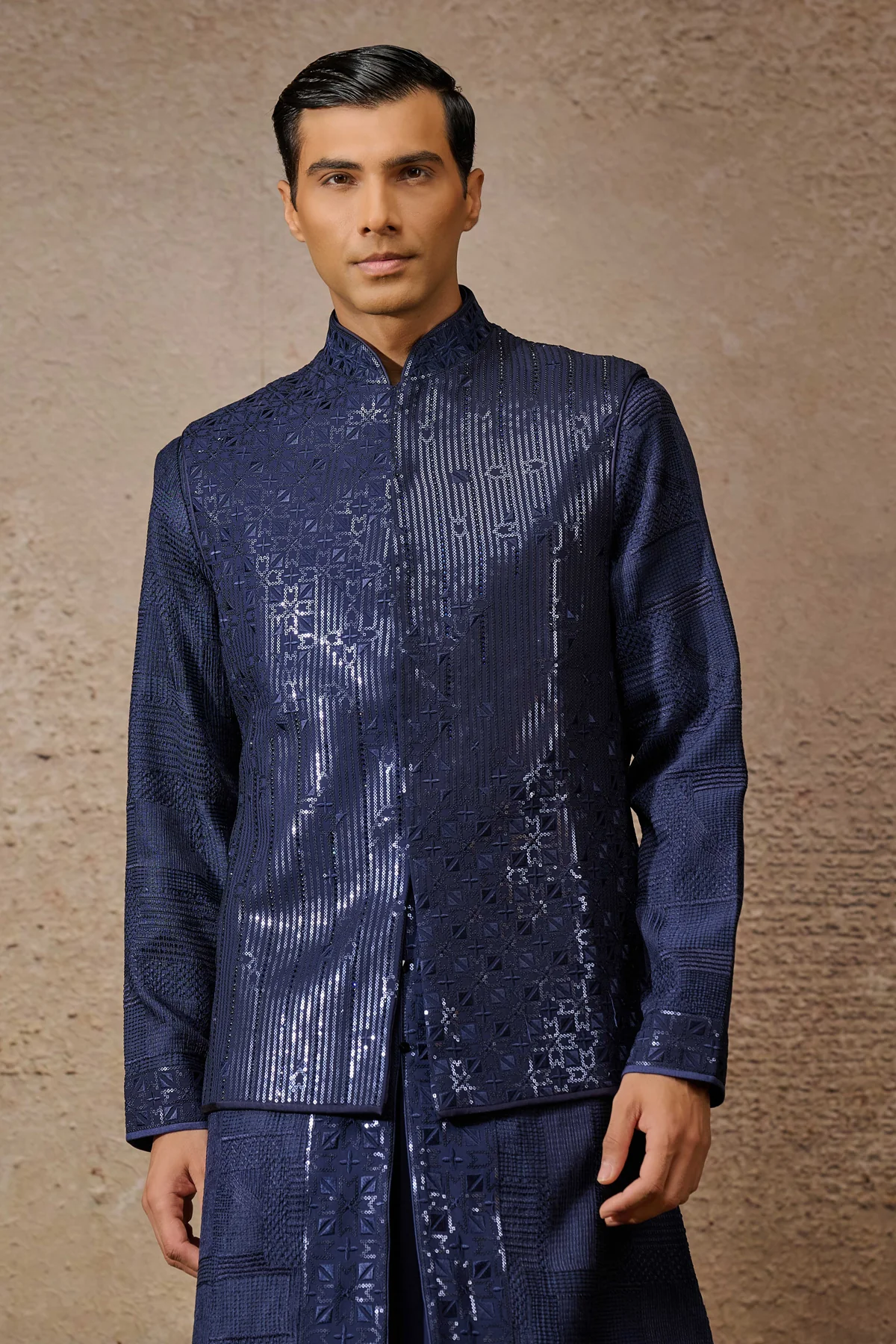 Otherworldly Chikankari Waistcoat Set - Image 3
