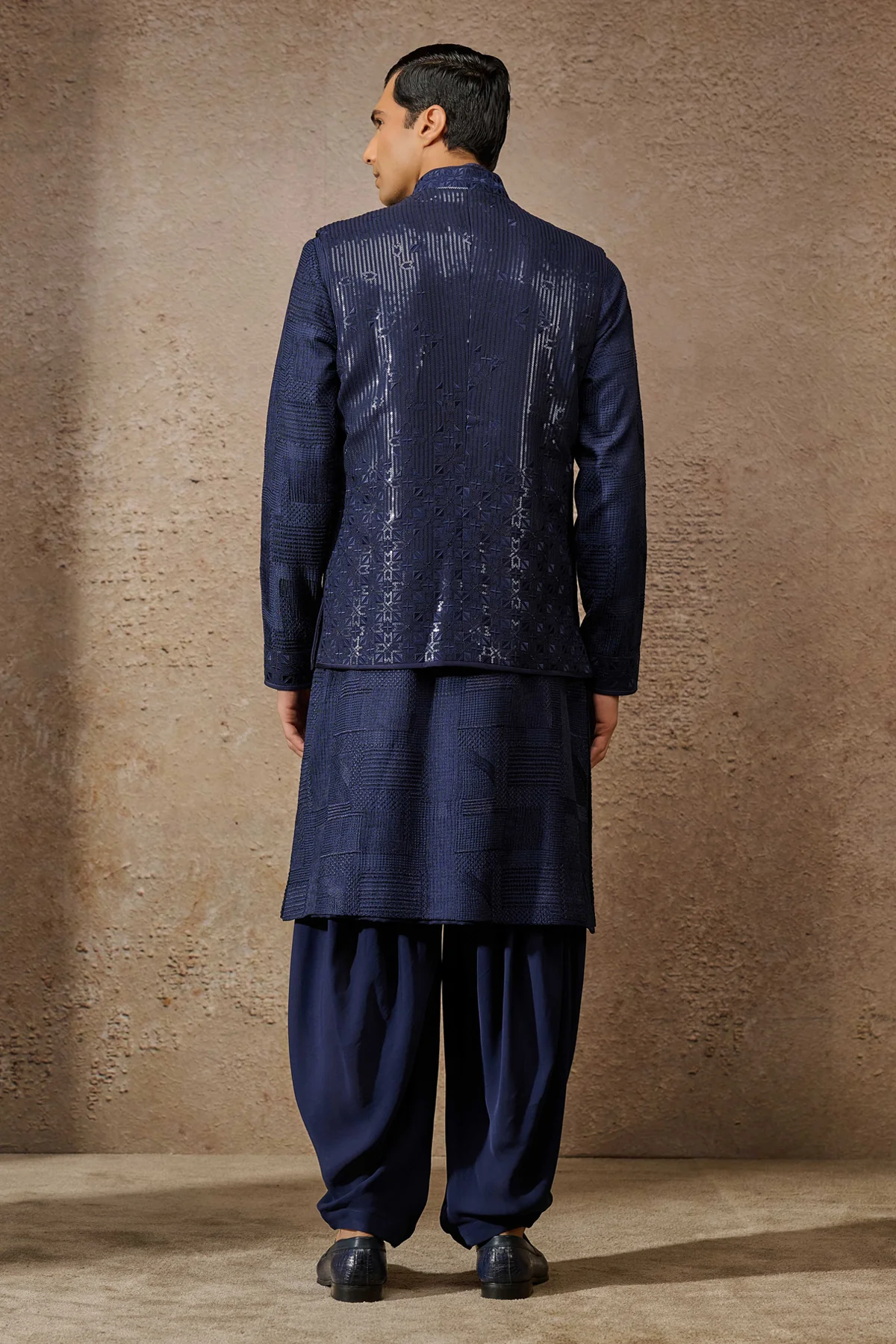 Otherworldly Chikankari Waistcoat Set - Image 4