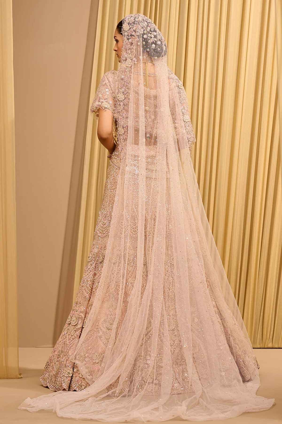 Otherworldly Classic Floral Embroidered Lehenga - Image 6