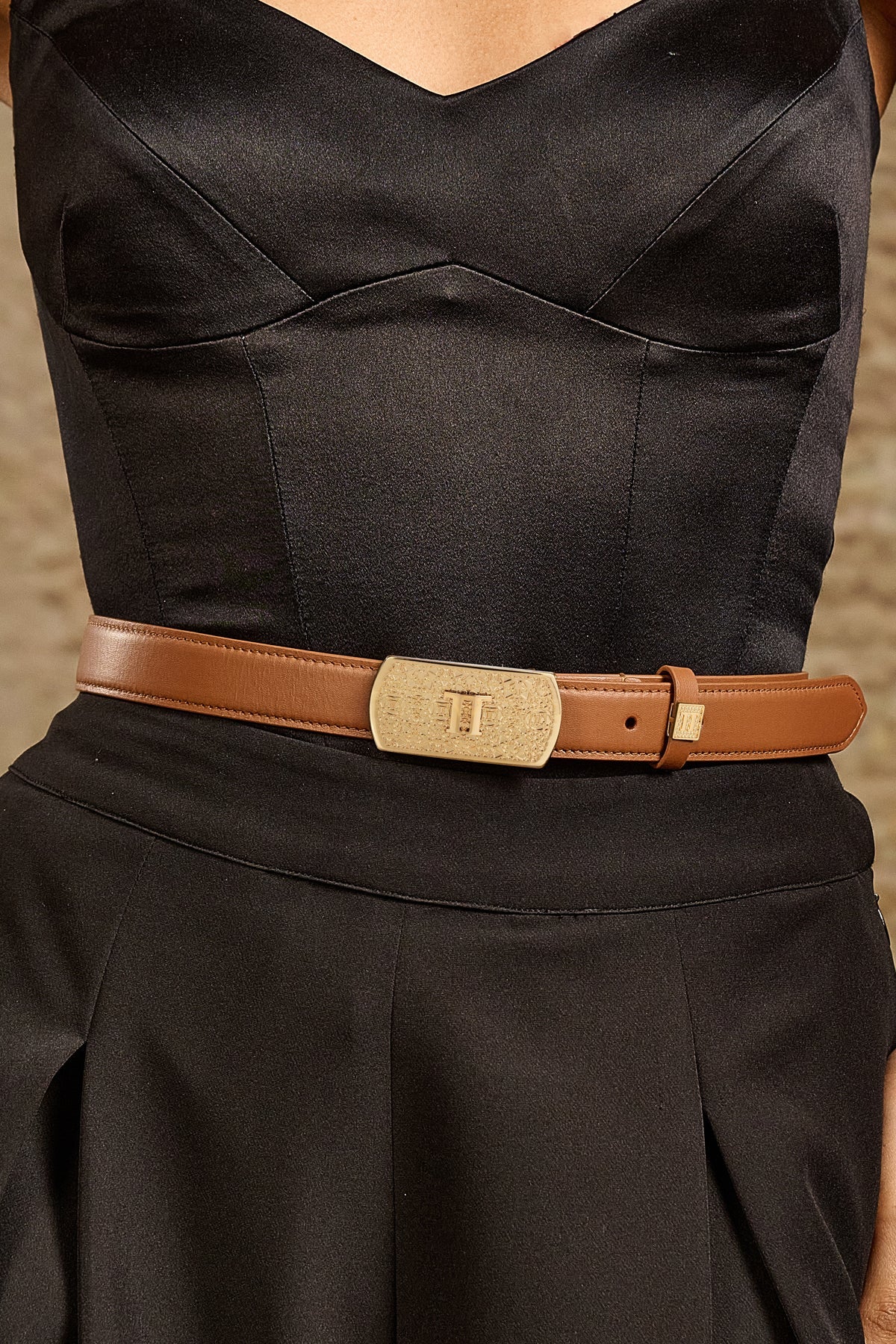 Classic Leather Monogram Belt - Image 3
