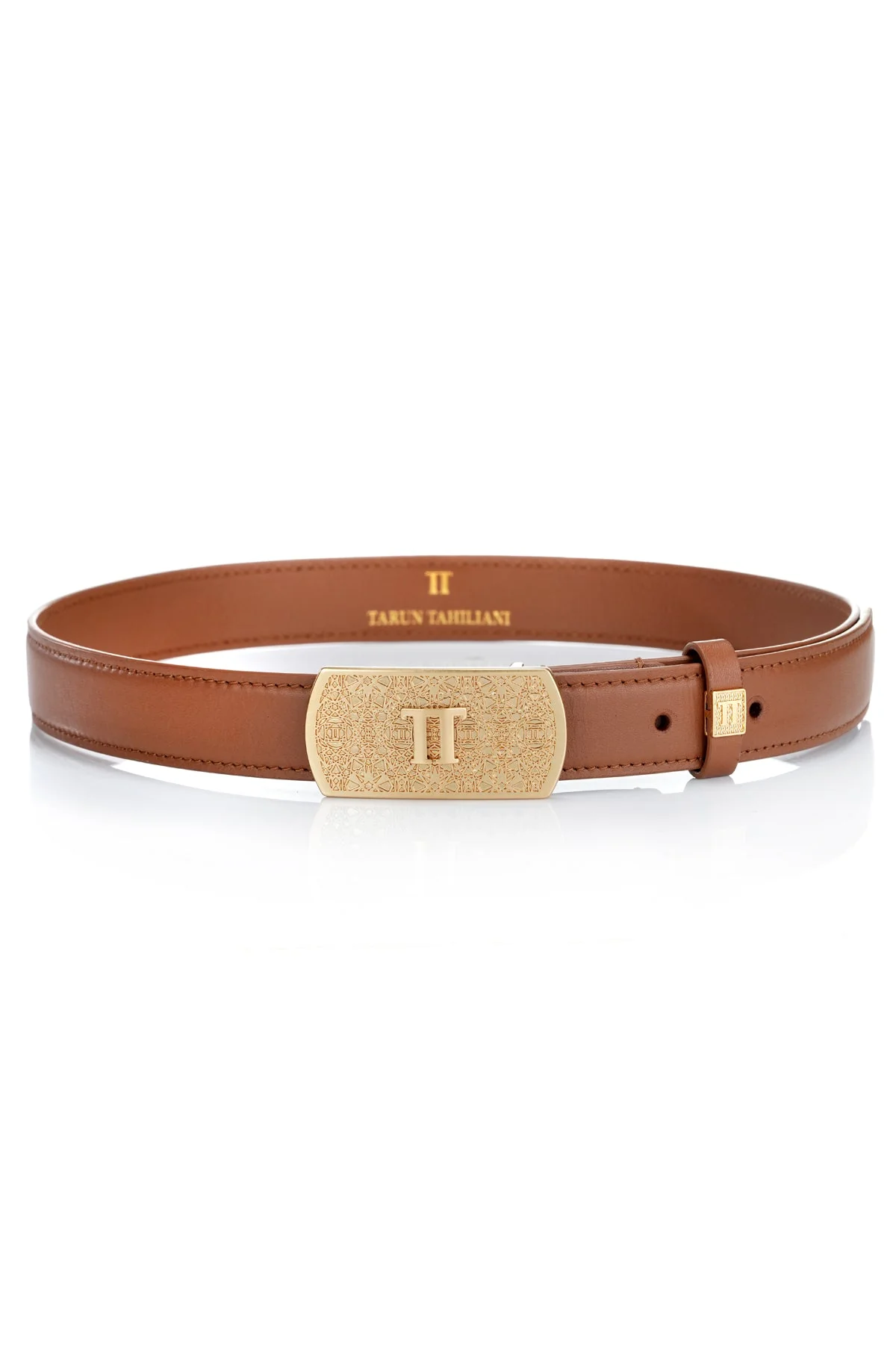 Classic Leather Monogram Belt - Image 4