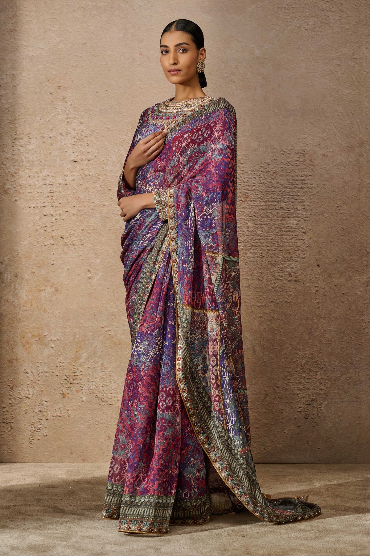 Otherworldly Classic Printed Saree - Image 2