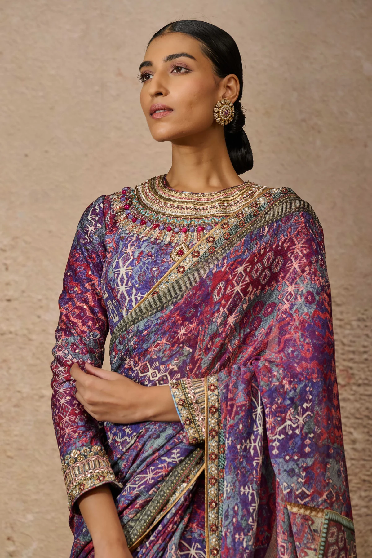 Otherworldly Classic Printed Saree - Image 3
