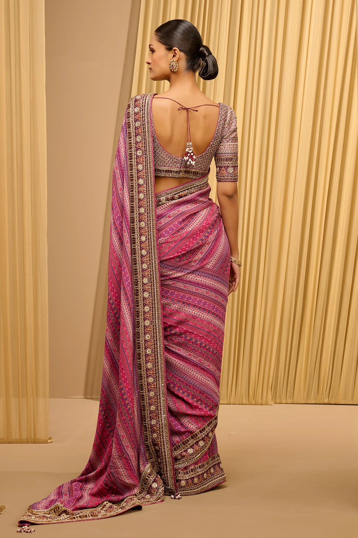 Classic Printed Saree - Image 4