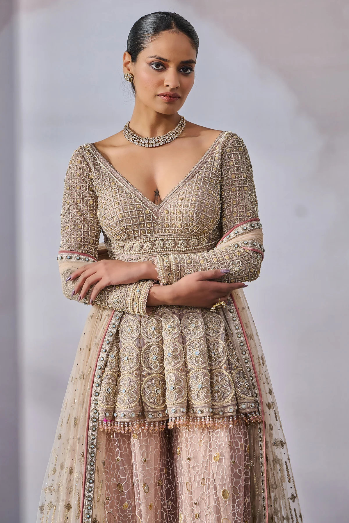 SOL Dupatta Kurta Sharara - Image 3
