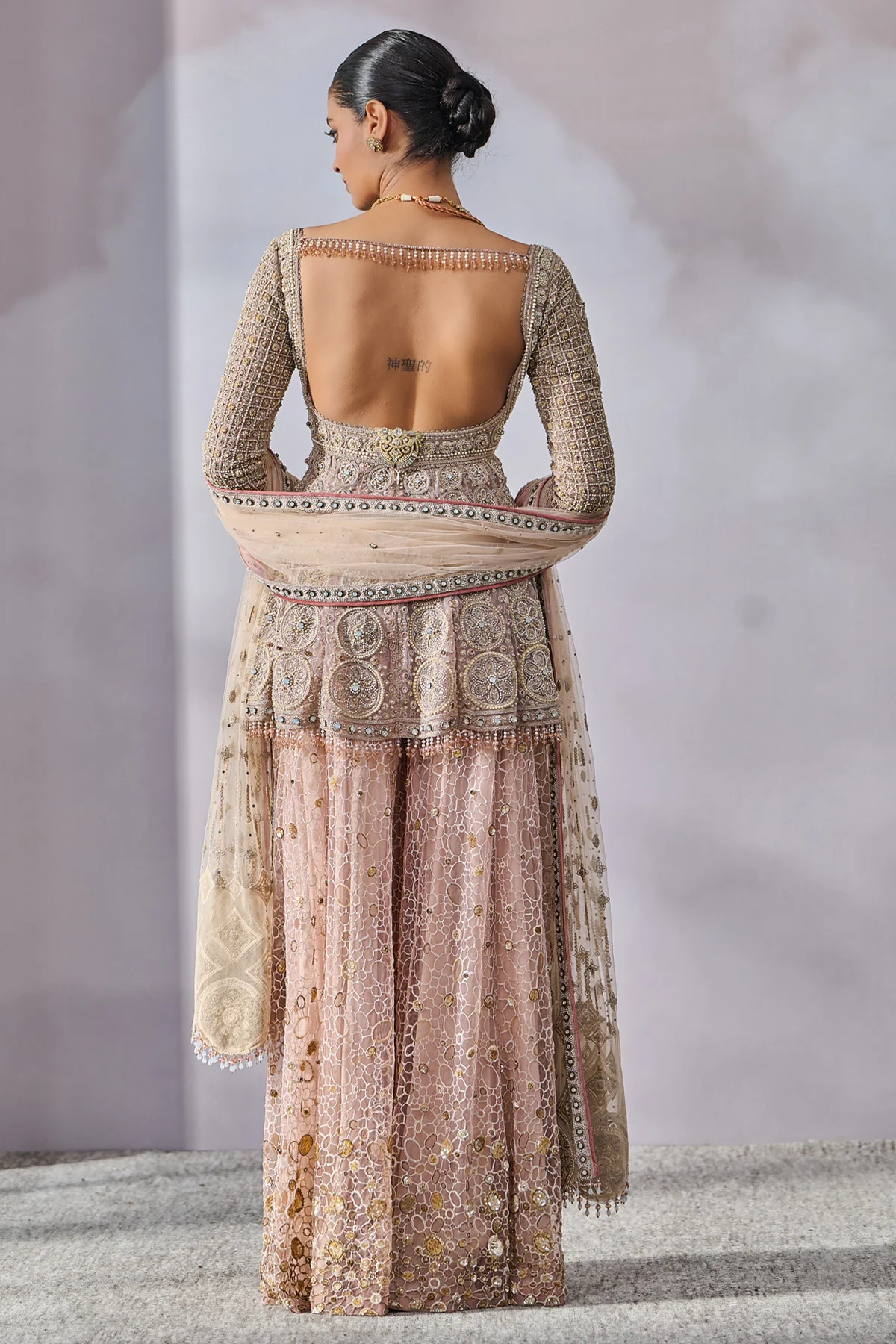 SOL Dupatta Kurta Sharara - Image 4