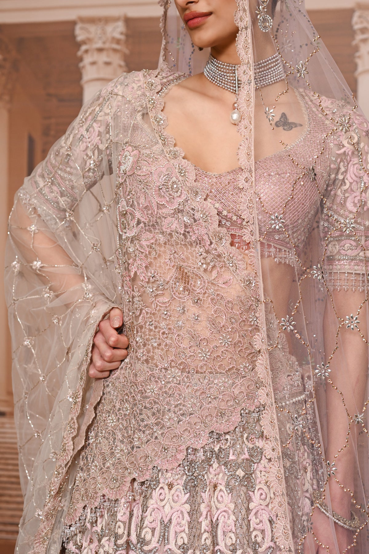 Ever Bloom Embellished Kalidar Lehenga - Image 3