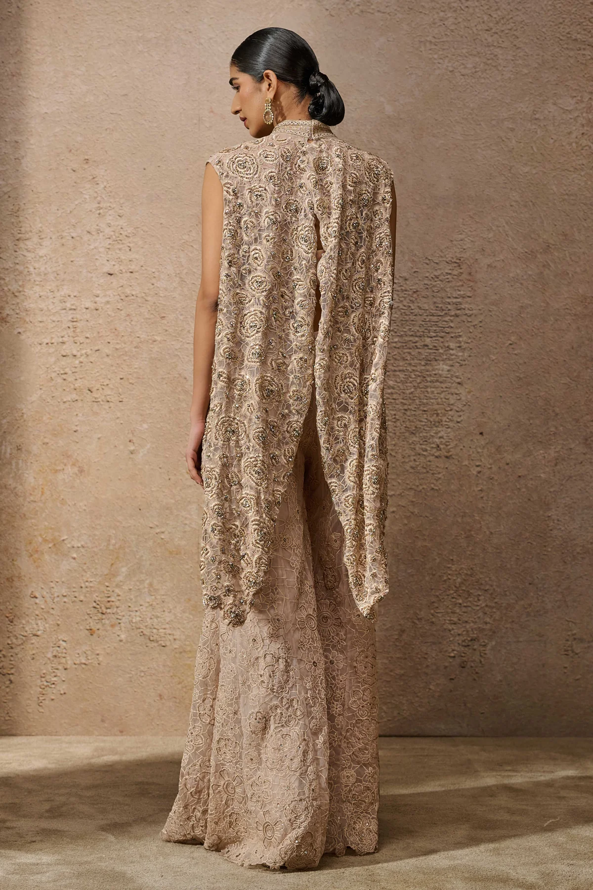 Otherworldly Floralâ Embroideredâ Sharara - Image 4