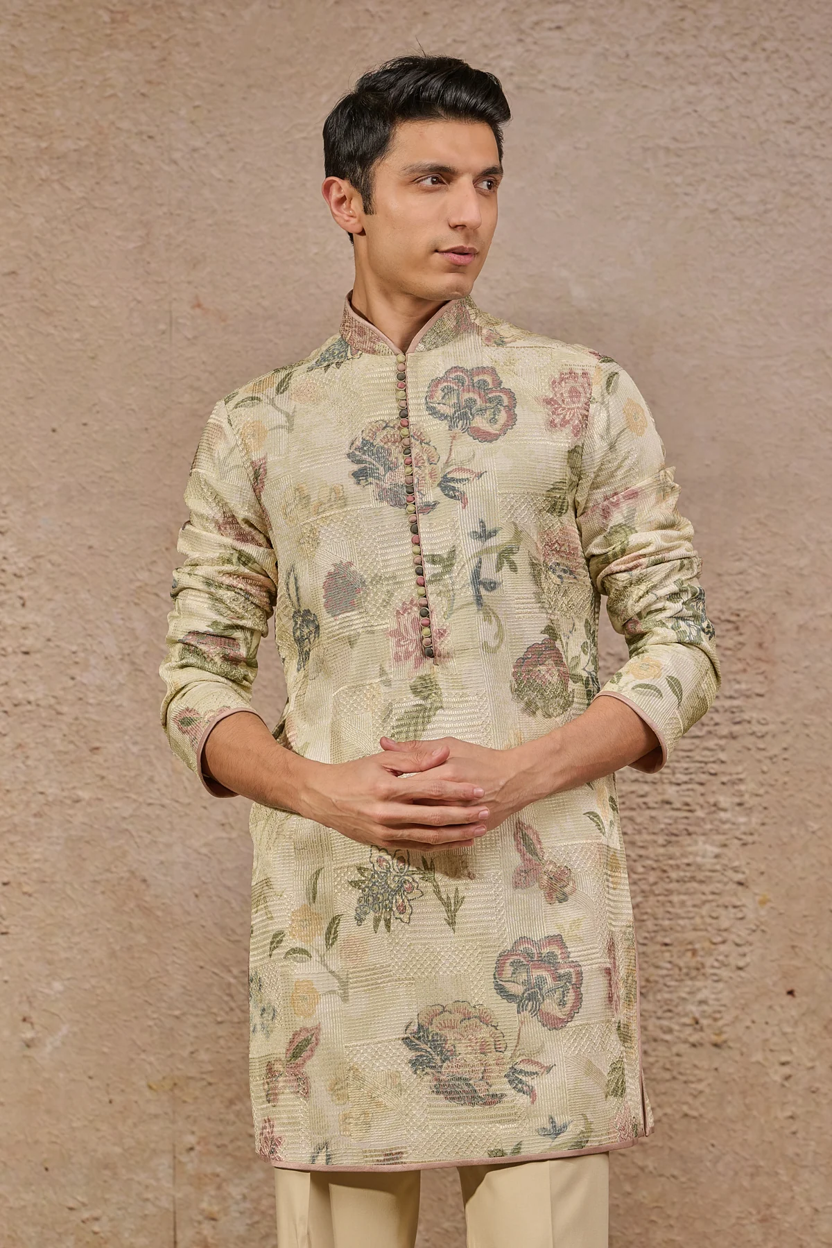 Languid Summer Floral Motif Kurta - Image 2