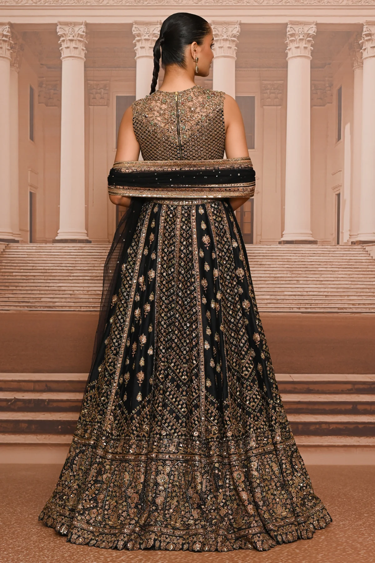 Ever Bloom Hand Embroidered Lehenga - Image 6