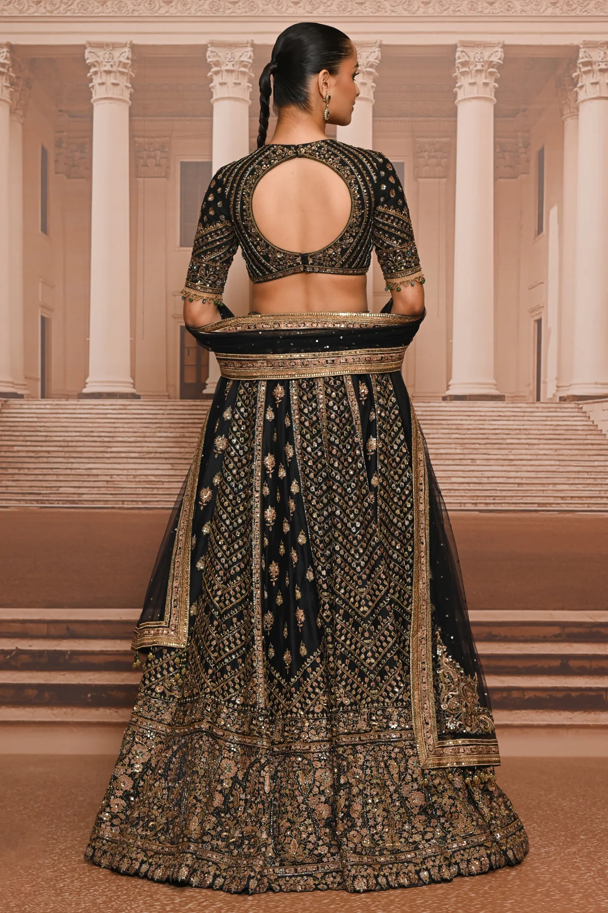 Ever Bloom Hand Embroidered Lehenga - Image 5
