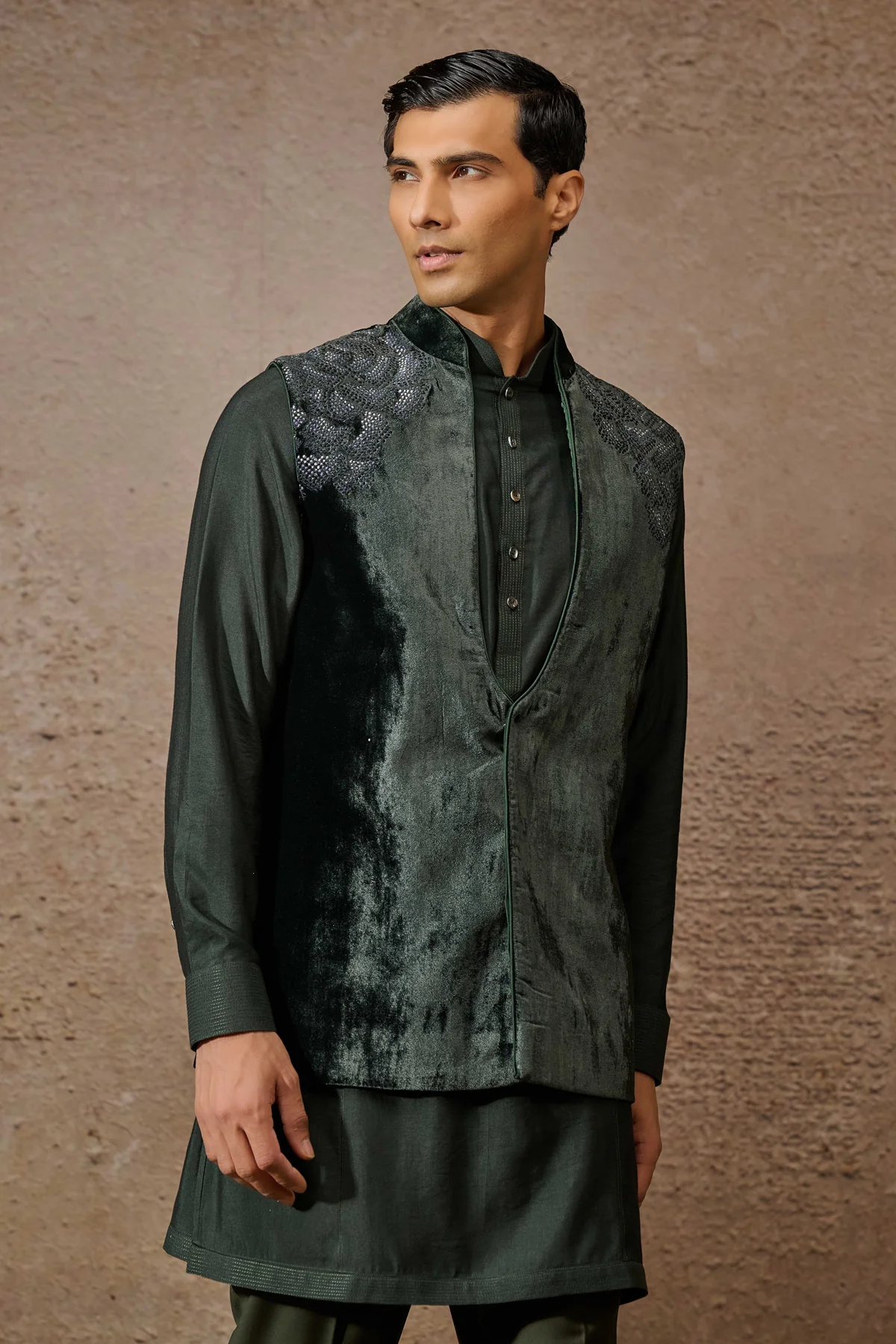 Otherworldly Indowestern Waistcoat Set - Image 3