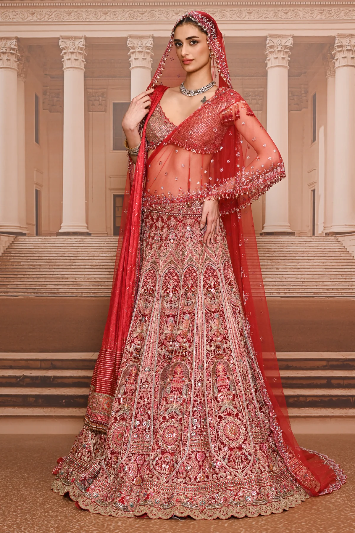 Ever Bloom Kalidar Embroidered Lehenga - Image 2