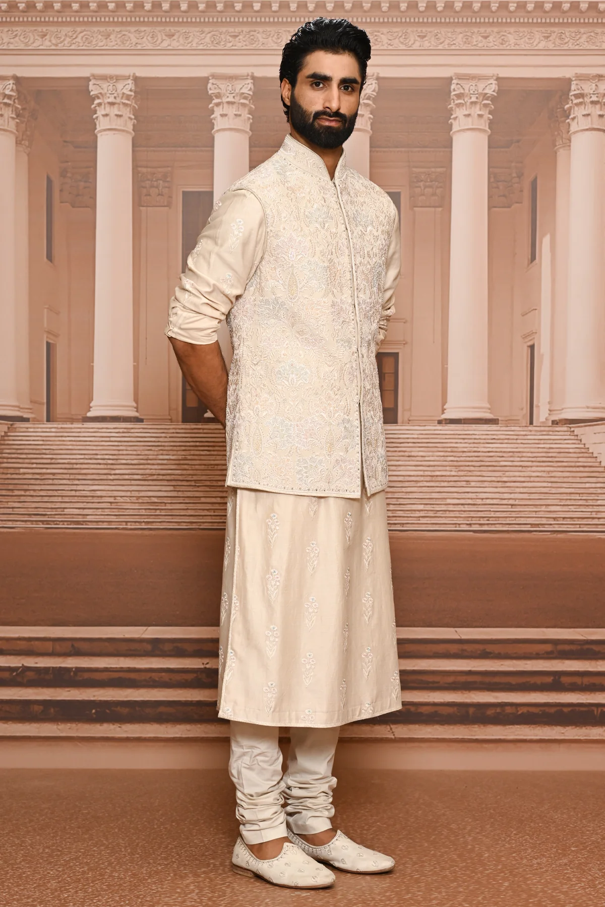 Ever Bloom Patchwork Waistcoat Set - Image 3
