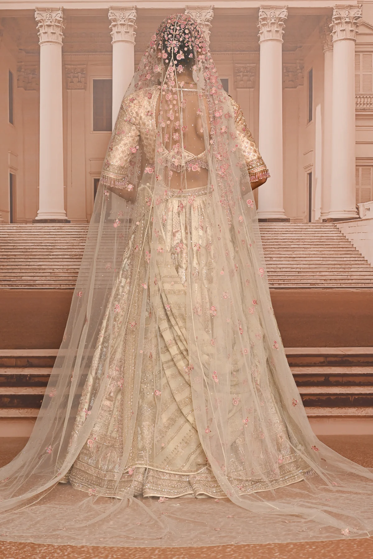 Ever Bloom Pichwai Embellished Lehenga - Image 4