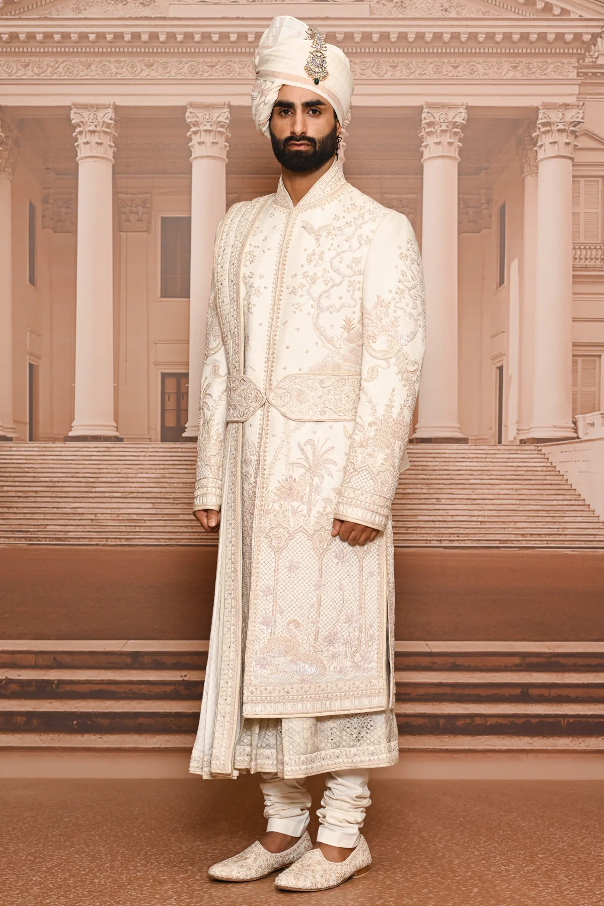 Ever Bloom Pichwai Sherwani - Image 3