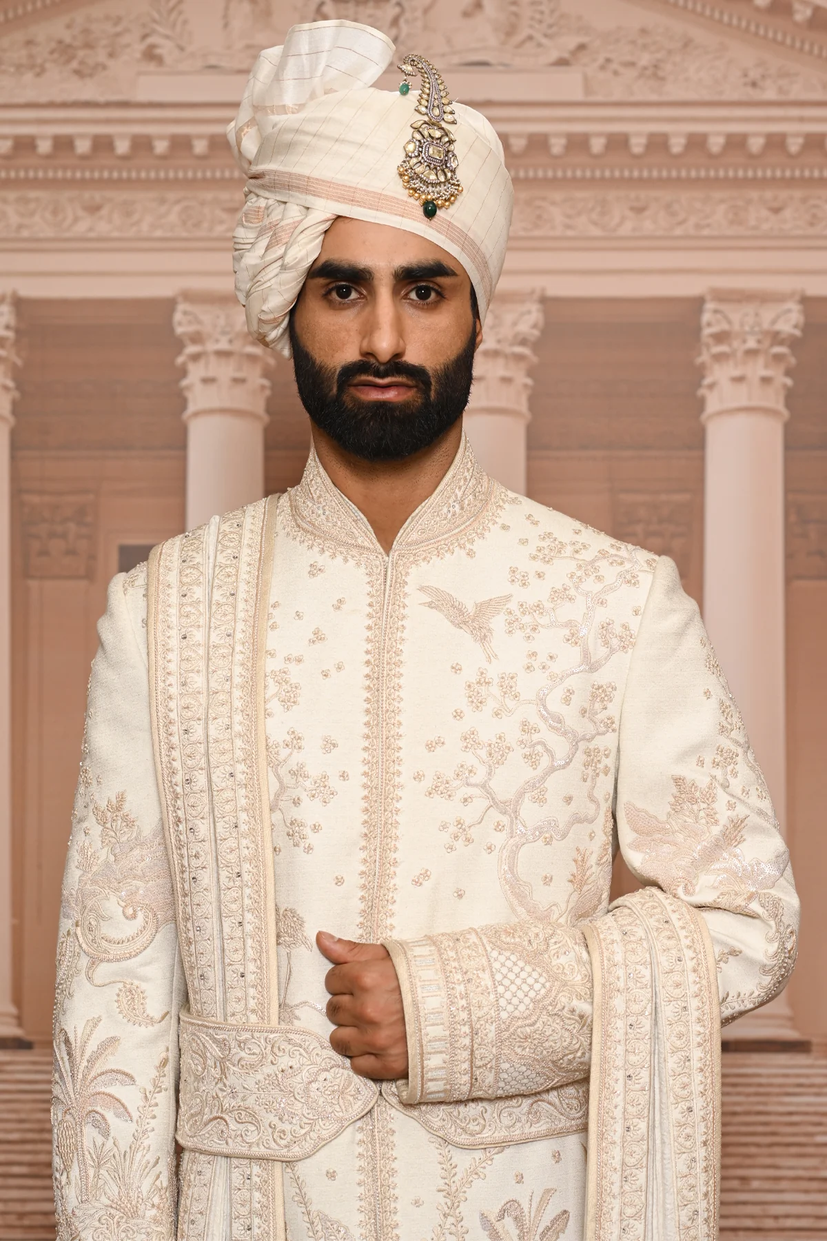 Ever Bloom Pichwai Sherwani - Image 4
